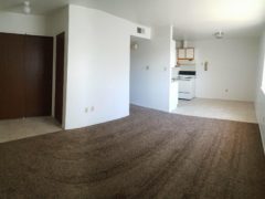 2 bedroom entry and living/dining area
